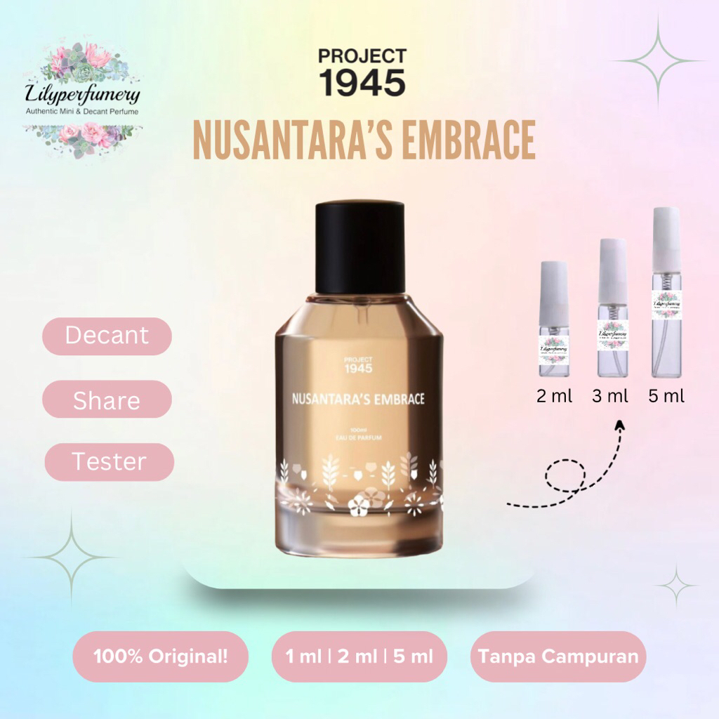 Decant / Share PROJECT 1945 NUSANTARA’S EMBRACE EDP 1 ml | 2 ml | 5 ml (Authentic Only)