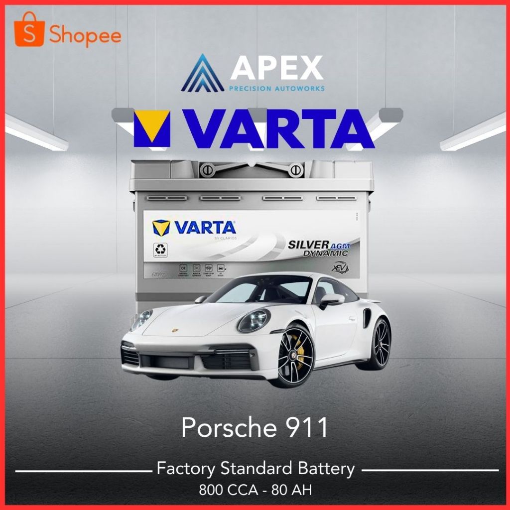 Aki VARTA SILVER DYNAMIC AGM PORSCHE 911