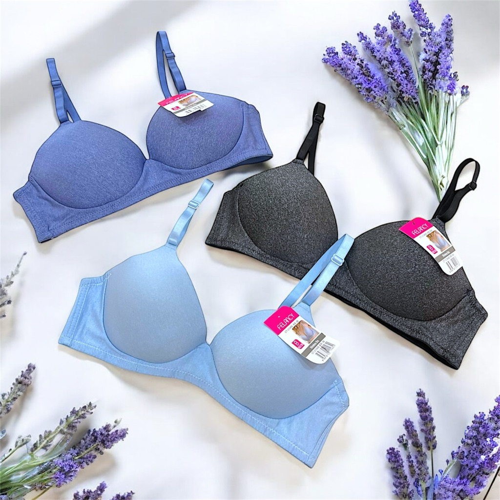 Bra Wanita Tanpa Kawat FELANCY 01048 - Busa Tipis - Size 34B 36B