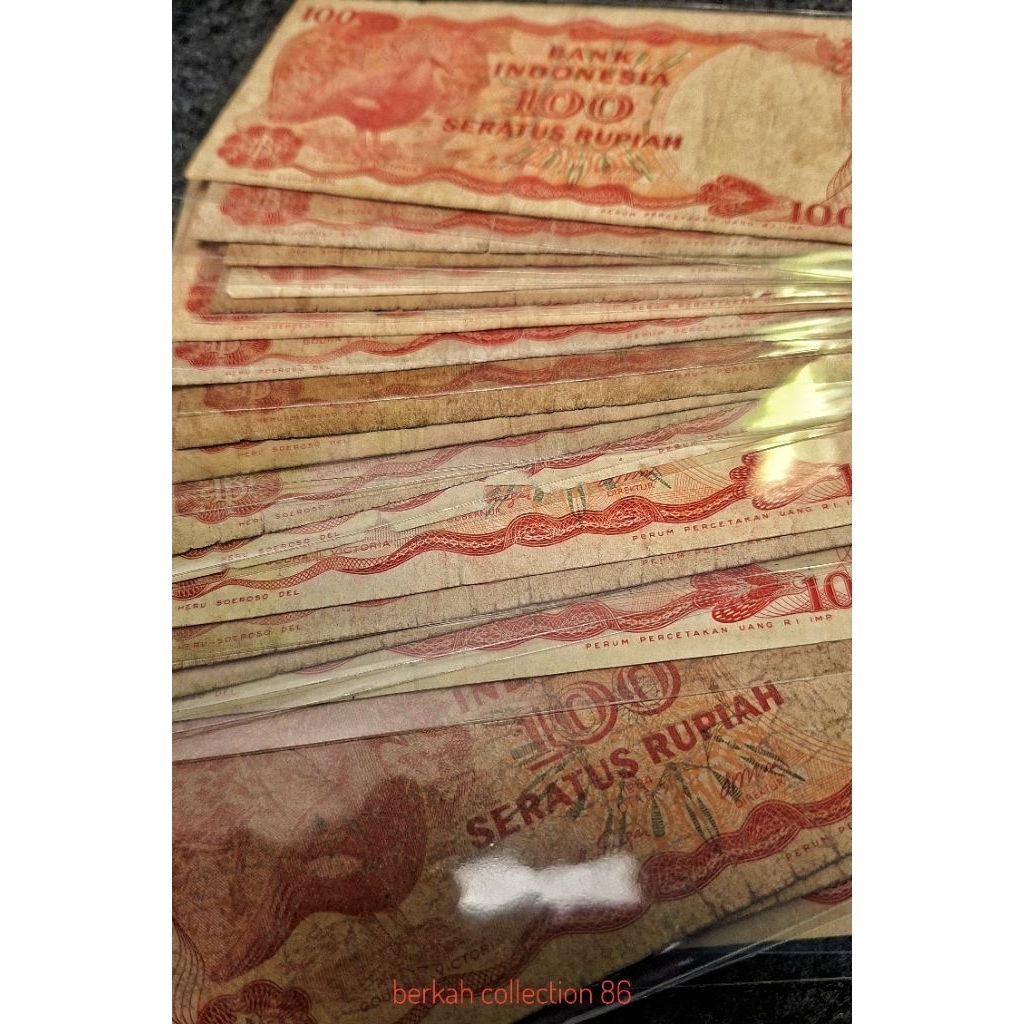 uang kuno 100 rupiah burung goura 1984
