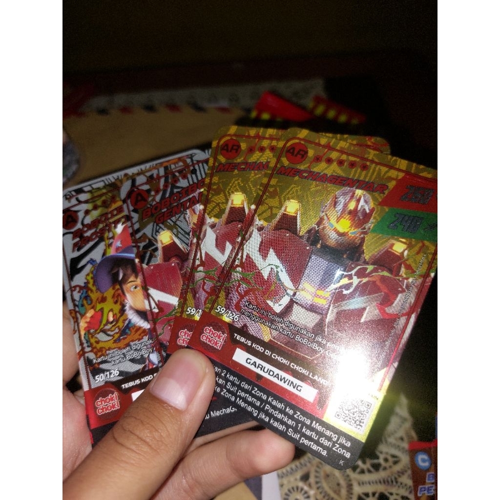 Kartu Choki Boboiboy AR Mechagentar