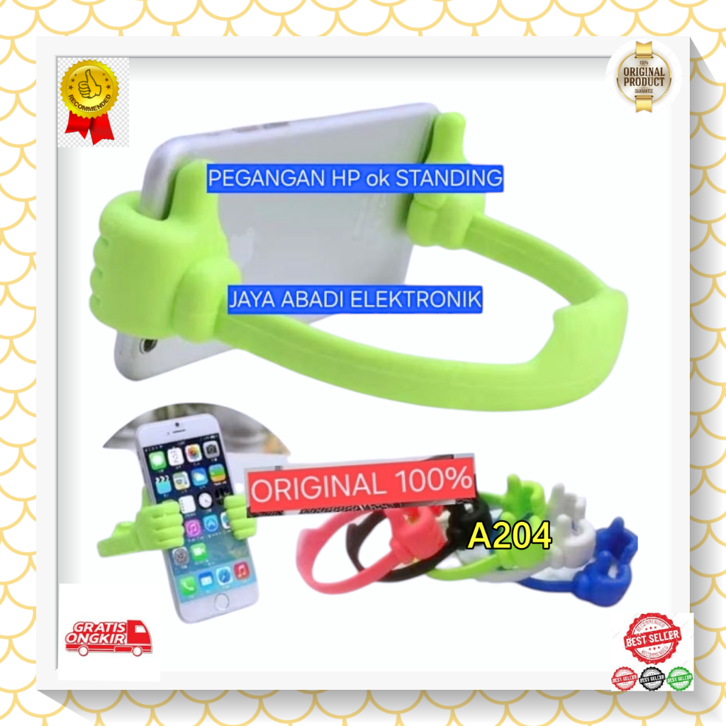 A204 Stand Handphone Lazy Pod Arm Tripod Desk Meja Klip Lazypod Portable  Ok H77 STANDING HOLDER JEP