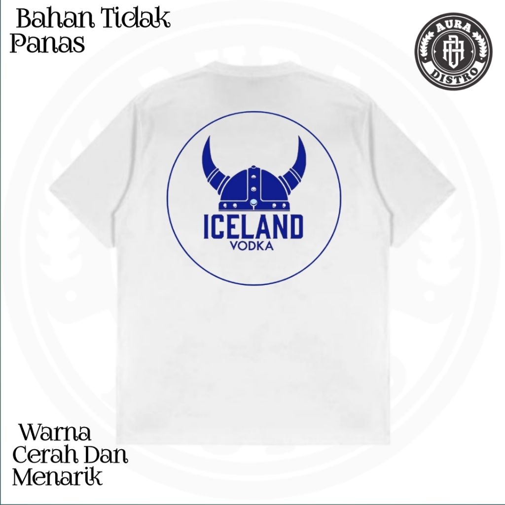 Kaos Iceland Vodka Baju Tshirt Premium Cotton Combed24s