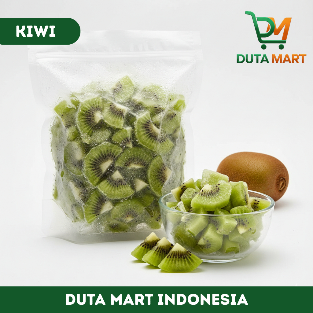 Kiwi ChillBite Frozen Fruit 1KG – Buah Beku Segar Siap Konsumsi  | Duta Mart Bandung
