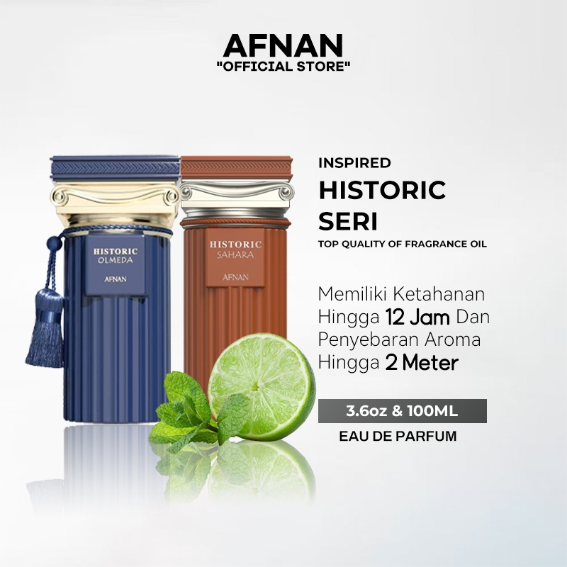 AFNAN Historic Sahara Extrait de Parfum 100ML, Afnan Historic Olmeda, Afnan Historic Doria Eau De Pa