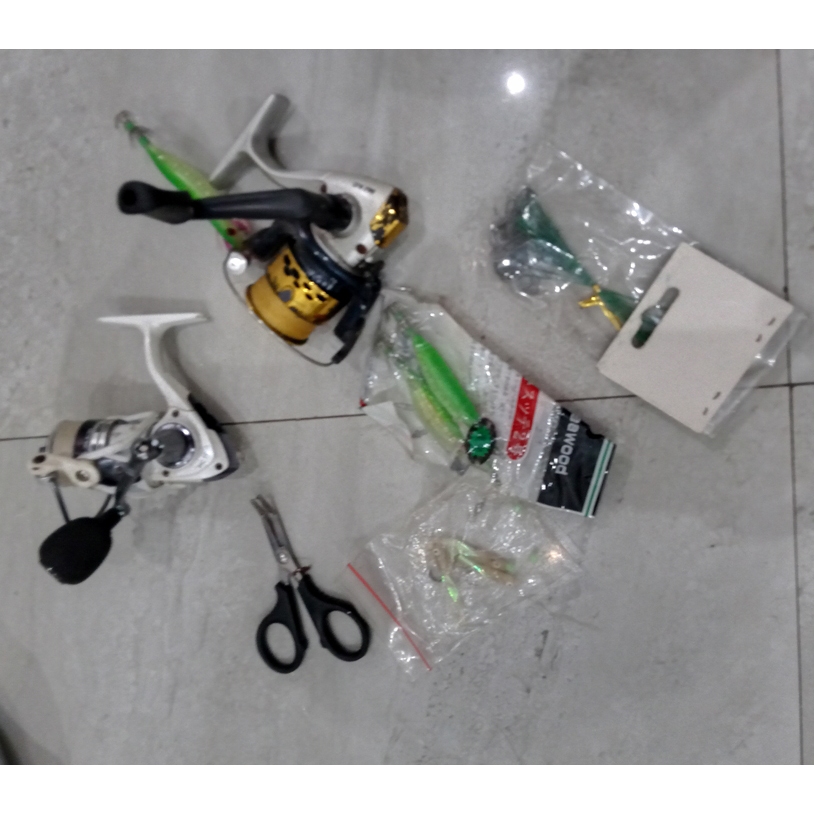 Obral Alat Pancing Bekas Layak Pakai plus umpan dan Kail MURAH