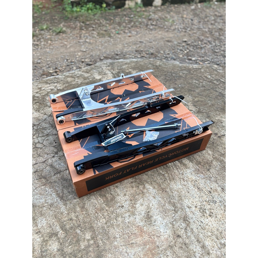 SWING ARM PRO 1 RACING LONG ARM 65CM BAHAN FULL CNC  MX KING V1 V2 MX KING 150 MODEL MALAYSIA