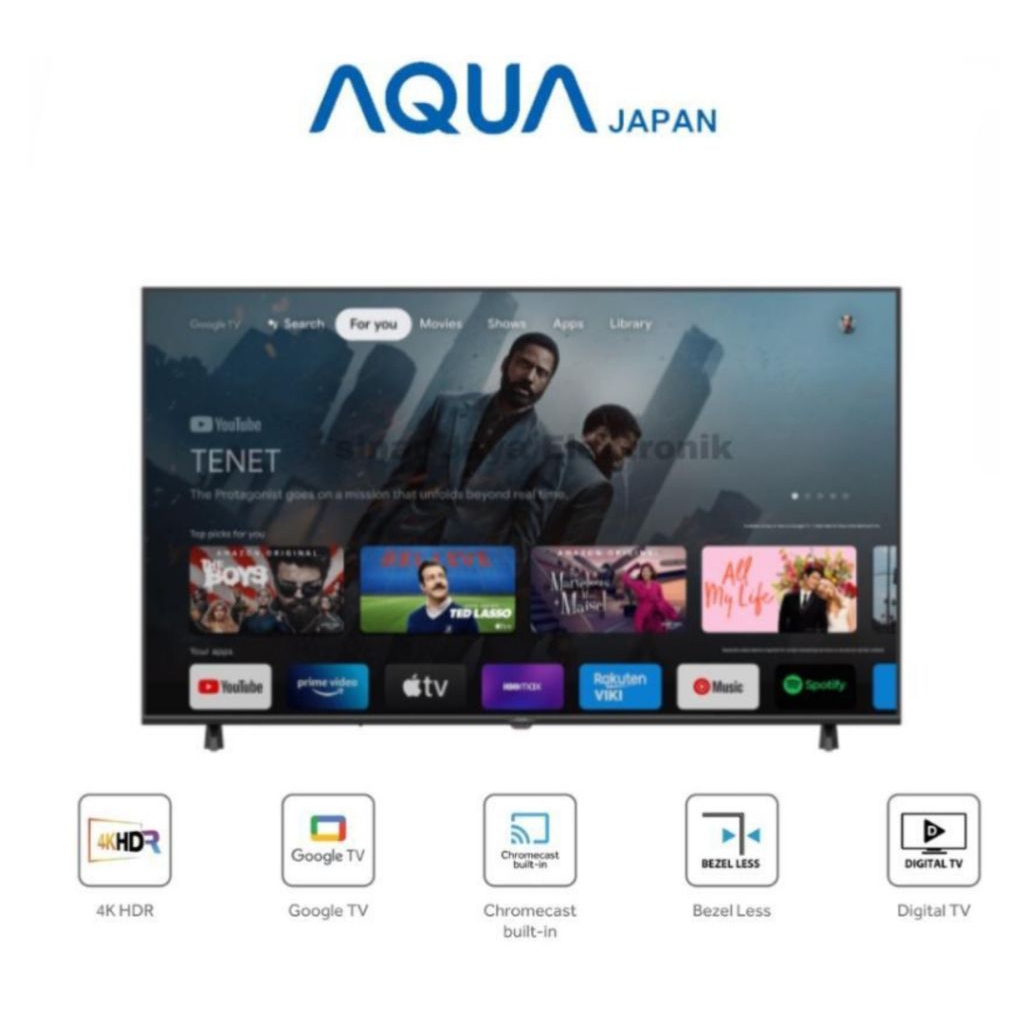 TV LED AQUA 43 INCH ANDROID GOOGLE 43K85FFX TV AQUA 43INCH ANDROID GOOGLE 43K85FFX TV AQUA 43 INCH