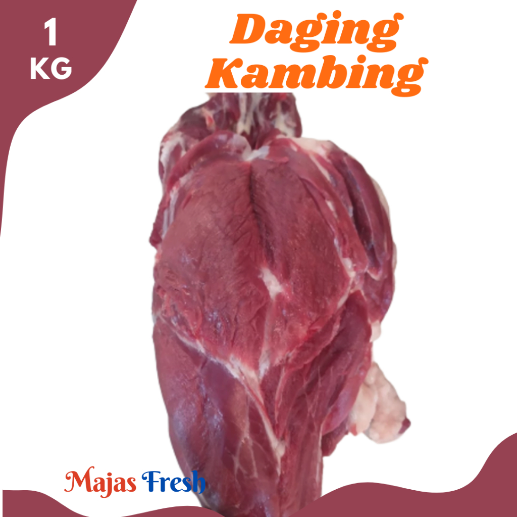 DAGING KAMBING Segar - Daging Kambing Domba Tanpa Tulang Fresh | 1.000gr [ Harga Per KG ]