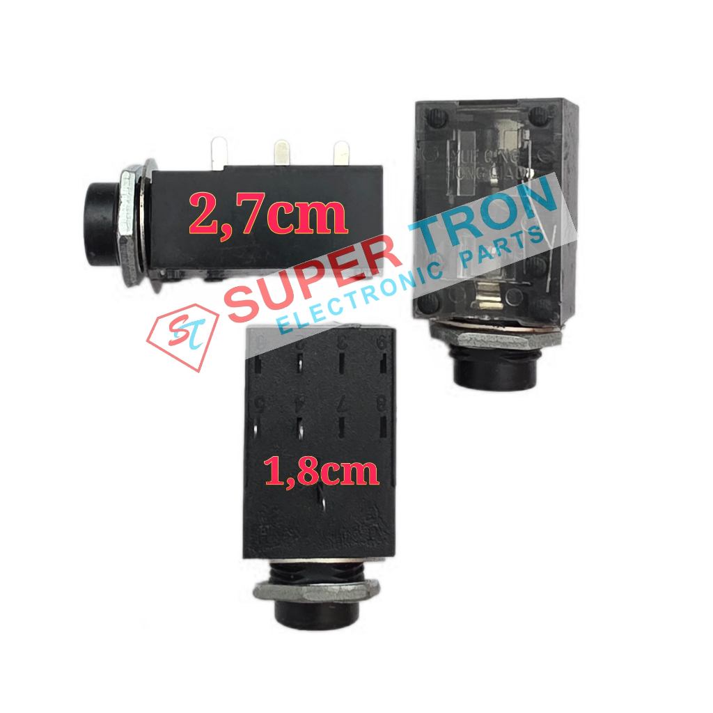 Soket Akai 6,5mm Mono Segi Transparan 4P