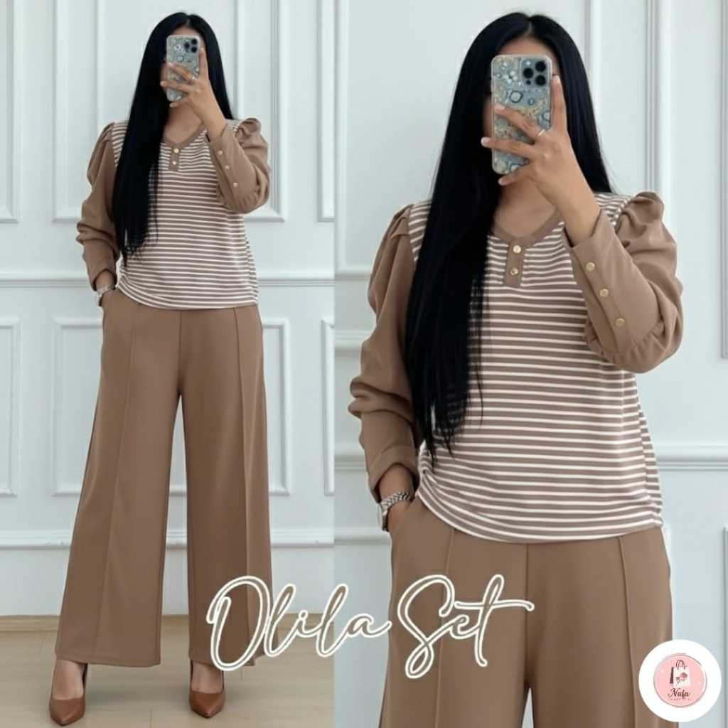 SET OLILA JUMBO BAHAN KNIT PREMIUM