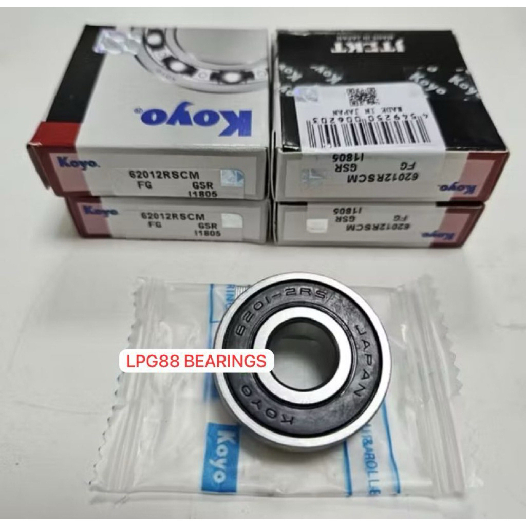 BEARING 6201 2RS KOYO BEARING 6201 2RS TUTUP KARET