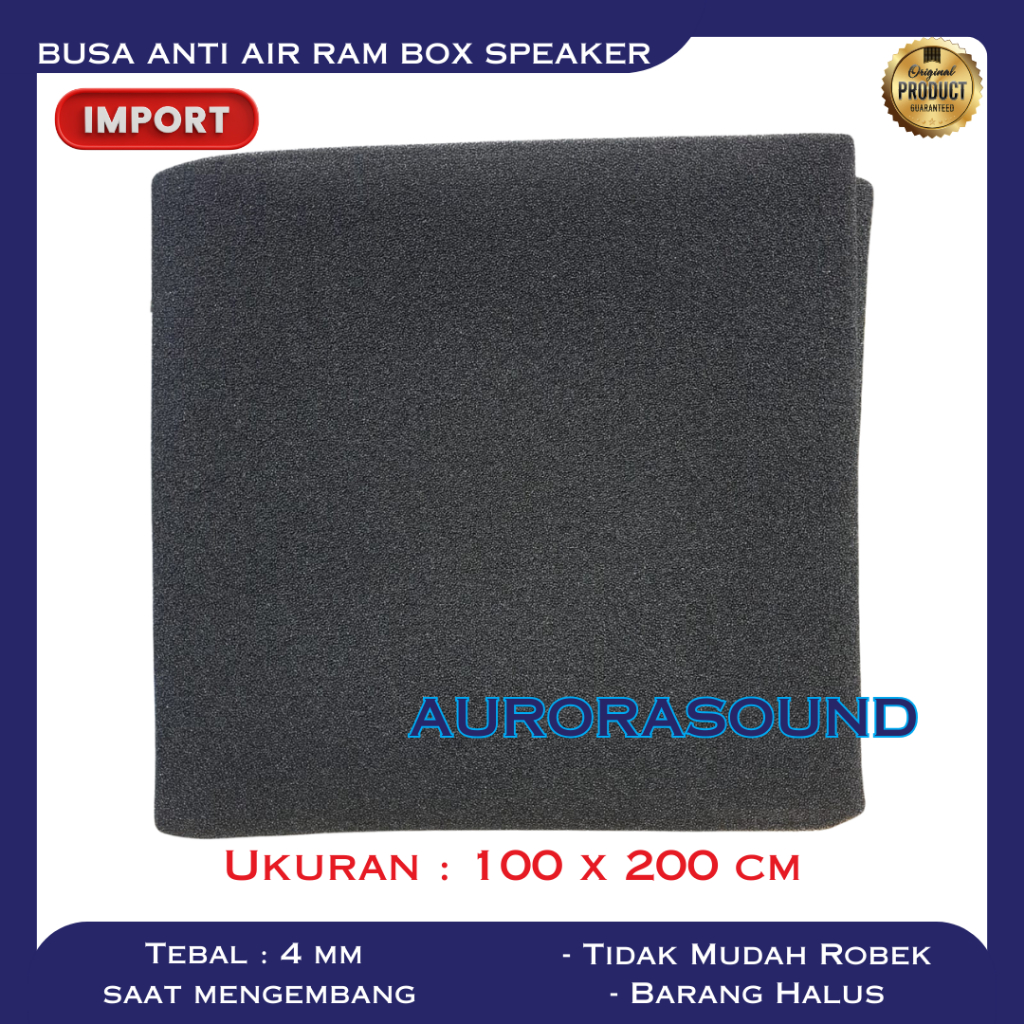 BUSA BOX SPEAKER BUSA ANTI AIR RAM/GRILL UKURAN 100 X 200 CM BARANG IMPORT