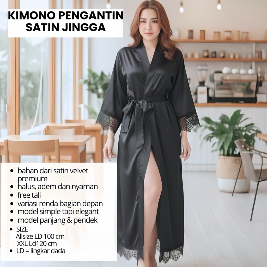 Moms_Syafa Outer Dress Kondangan Outer Dress Jingga Satin Velvet Premium