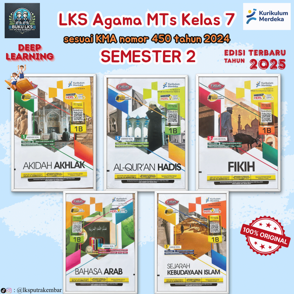 LKS FATTAH AGAMA MTS B ARAB, SKI, QURDIST, AKIDAH, FIKIH KELAS 7 SEMESTER 2 KURIKULUM MERDEKA-FATTAH