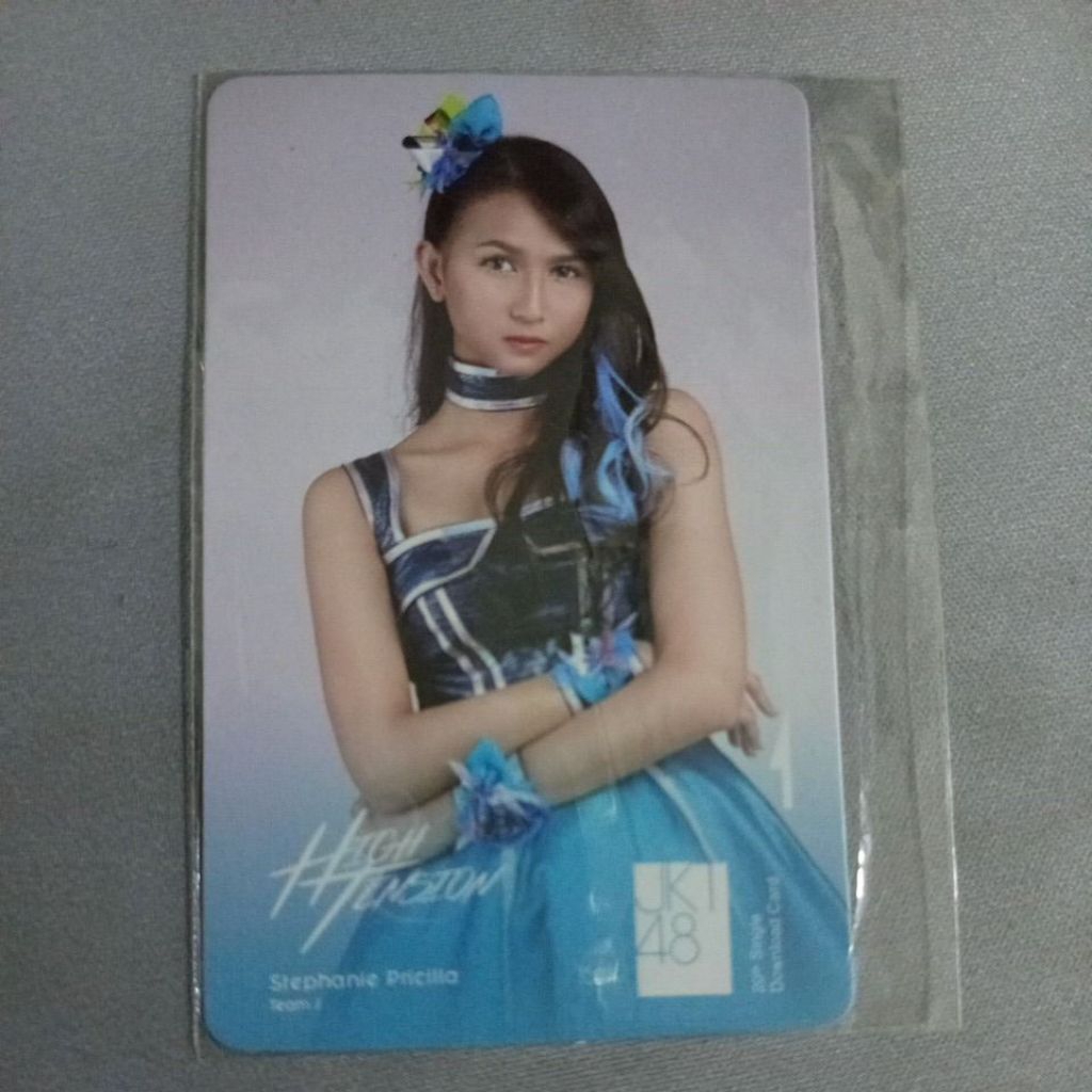 JKT48 HIGH TENSION MUSIC CARD STEPHANIE PRICILLA PHOTOCARD PC CC