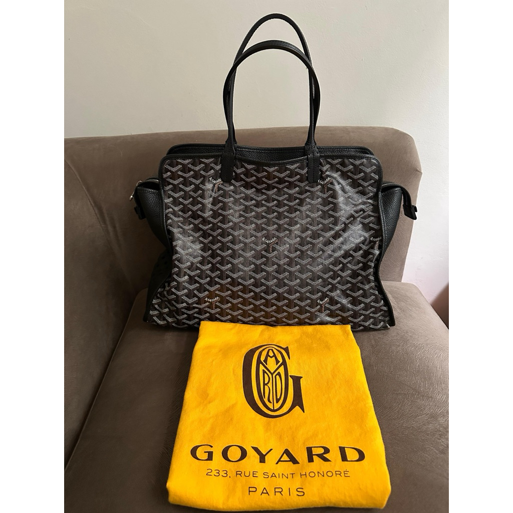 PRELOVED Goyard Bag Sac Hardy PM Black on Black