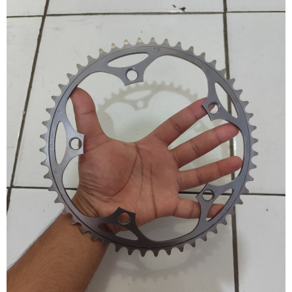 chainring dura ace 51t njs bekas bagus