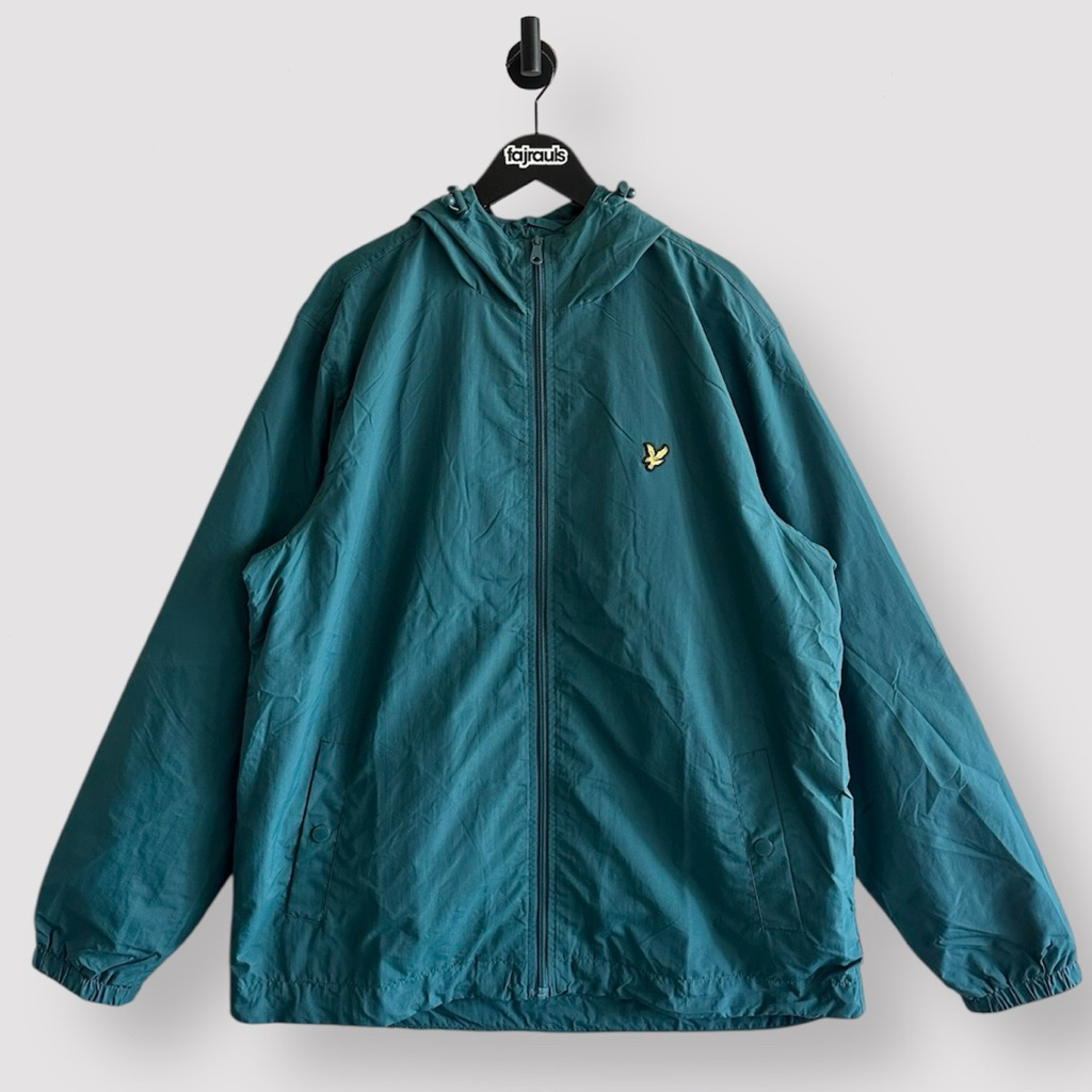 Lyle and Scott Jacket Zip Through Hooded Malachite Green