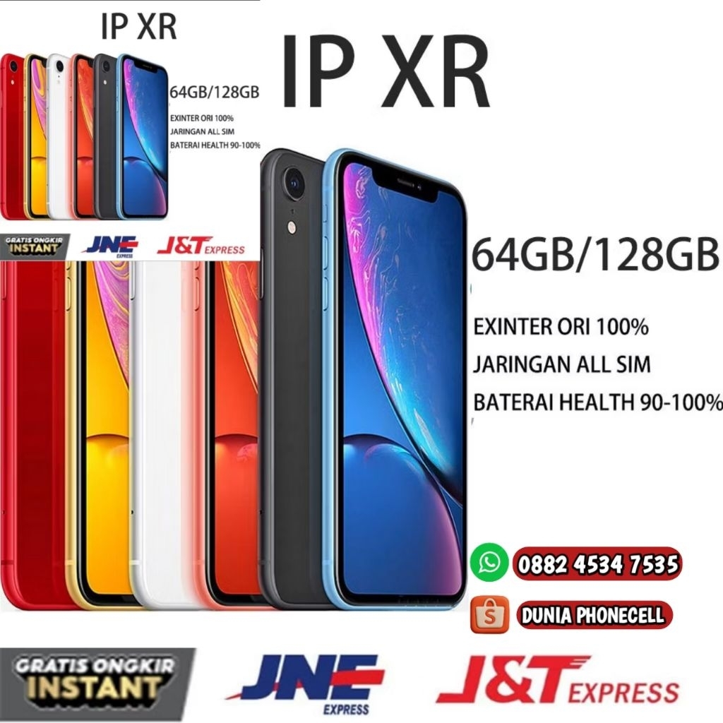 IPHONE XR SECOND ORIGINAL FULLSET 64GB/128GB KONDISI SEPERTI BARU