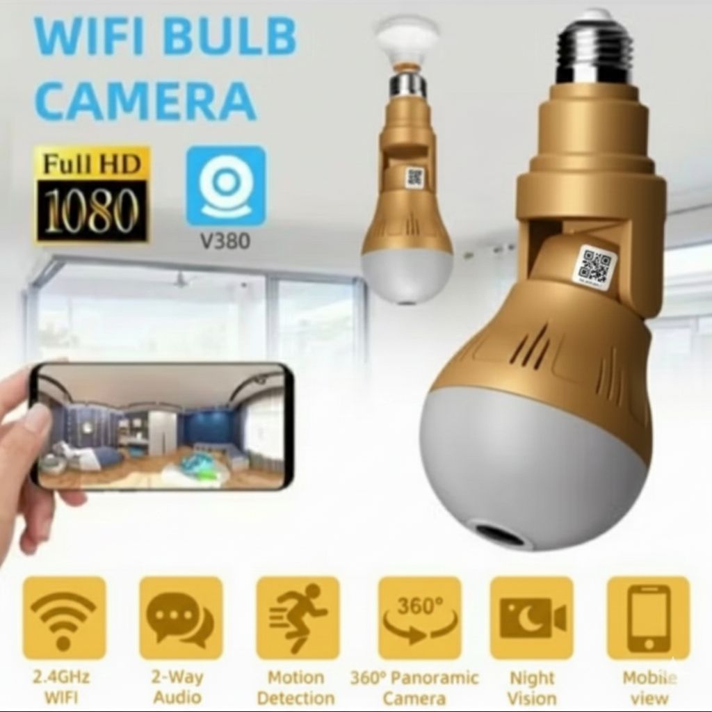 CCTV Lampu panorama 360 Fish Eye