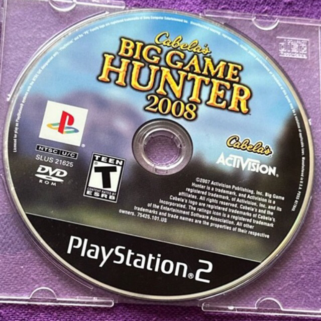kaset ps2 ori us cabela big game hunter 2008