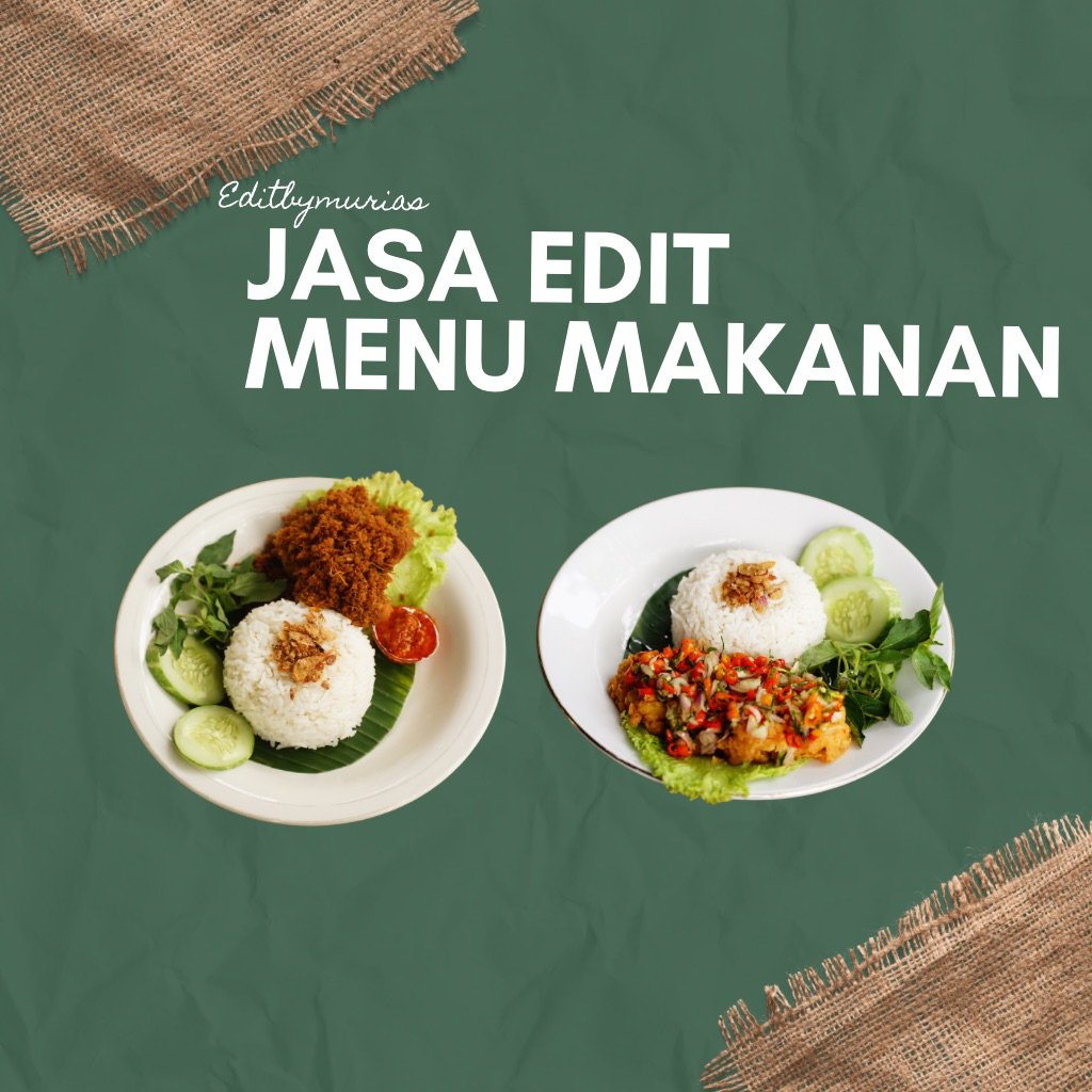 Jasa edit menu makanan dan minuman Termurah