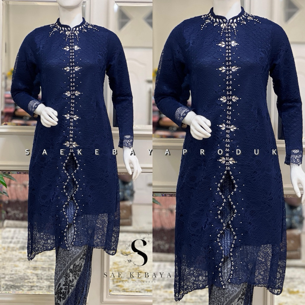 Set Kebaya Payet Zigzag Modern Kebaya Brokat Modern Kebaya Tunik Modern Kebaya Payet Modern Kebaya
