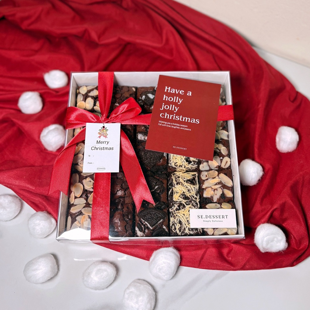 Sedessert Fudgy Brownies | Brownies Panggang | Brownies Bites | Kue Coklat | Kue Ulang Tahun | Brown