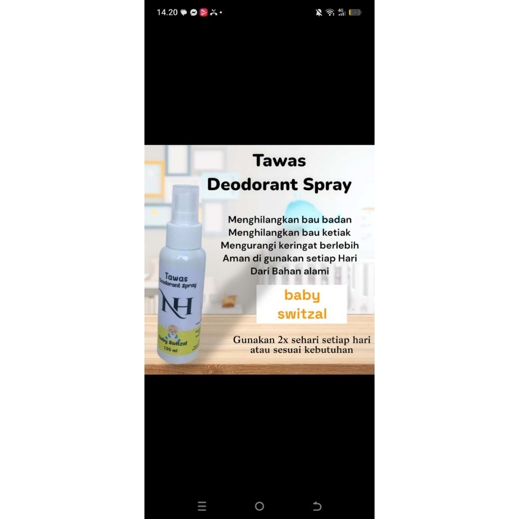 DEODORAN TAWAS BY NH