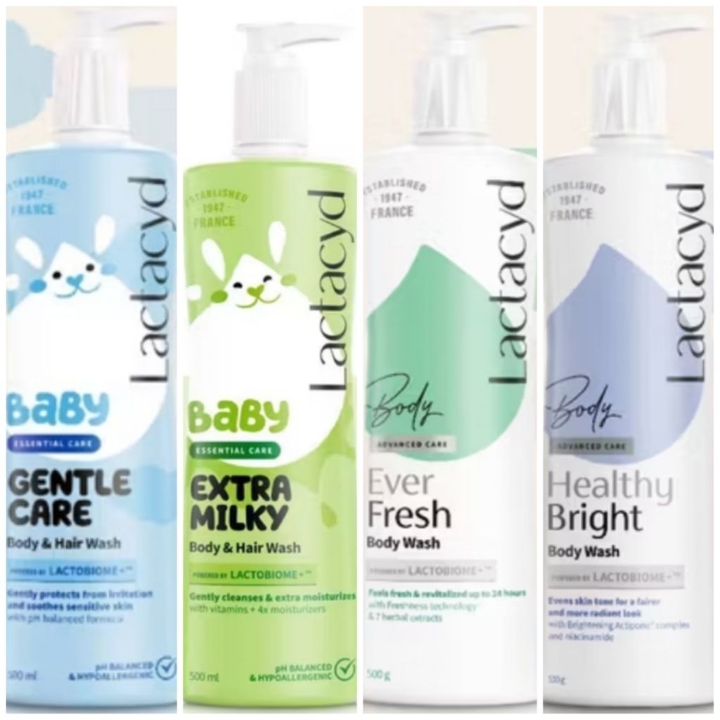 Lactacyd 500ml lactacyd baby body & hair wash / lactacyd body wash