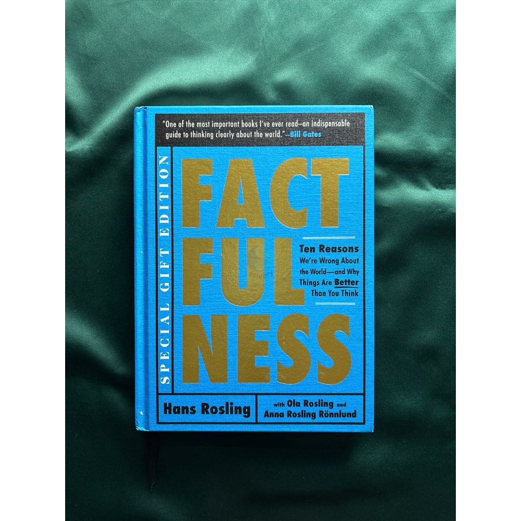 PRELOVED - Novel/Buku Factfulness (Full Color/Special Gift Edition) - Hans Rosling (HC)