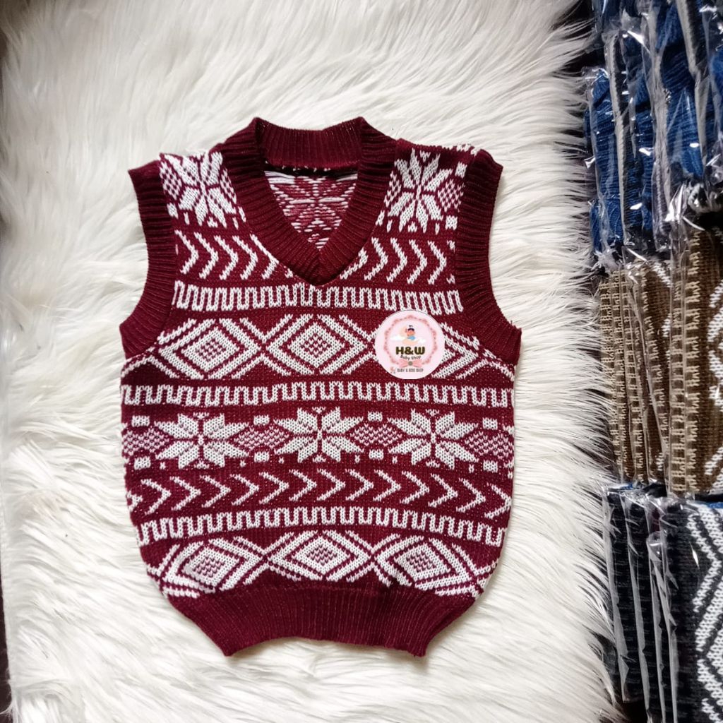 Rompi Rajut Anak Laki-laki Usia 1-5 Tahun