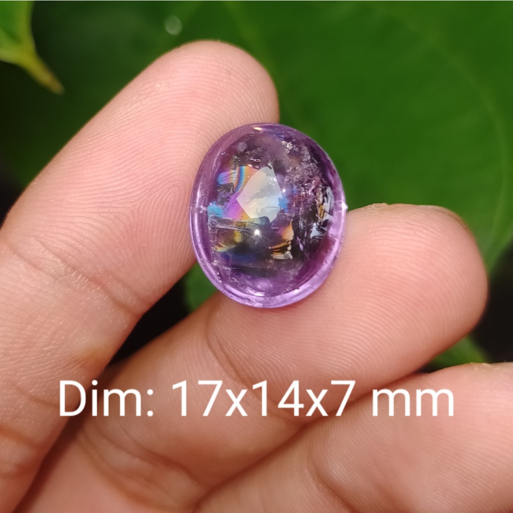 BATU KECUBUNG UNGU PELANGI ASLI NATURAL cek batu lainnya yaman api wulung opal bacan permata kalimay