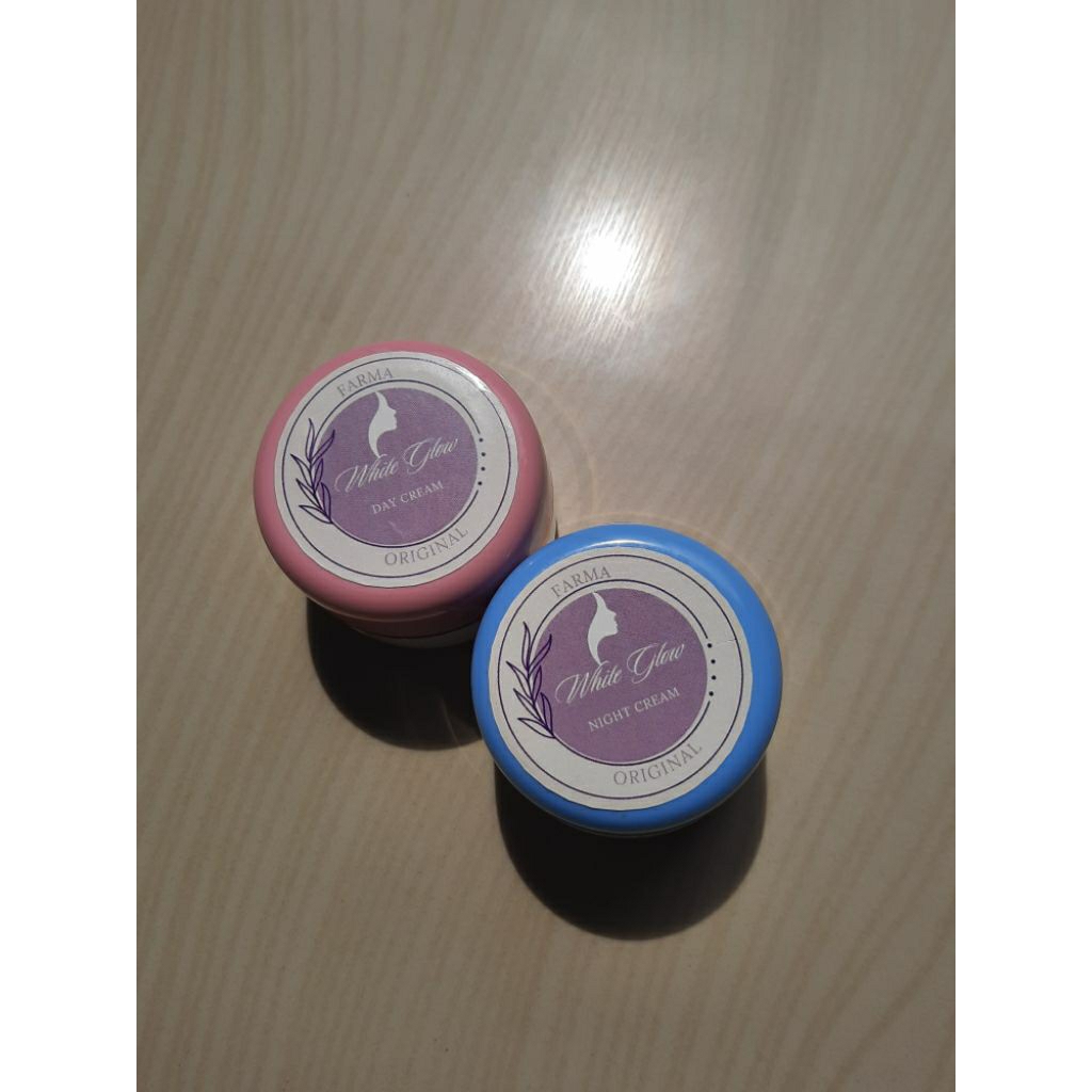 [Ecer ] krim pemutih siang malam farma original white glowing / skincare