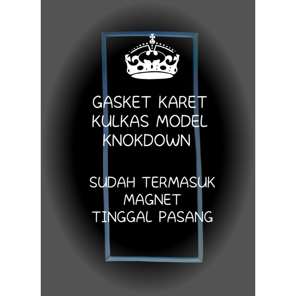 Gasket Karet Pintu Atas Kulkas LG GN-V212RLT Knockdown 50,5 X 44,5 Cm