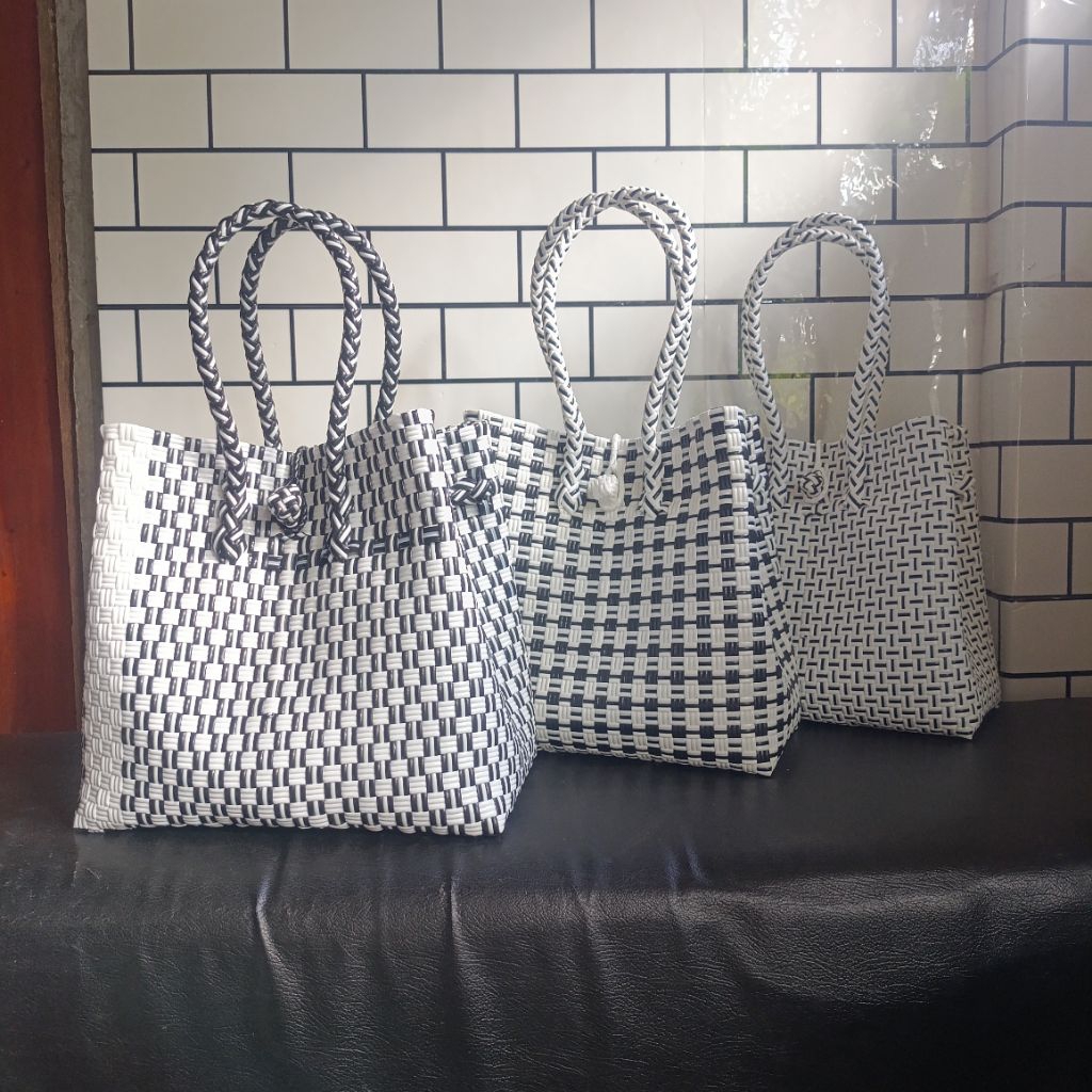 Tas Anyaman Jally Tote Bag Tas Jali Premium Tas Anyaman L