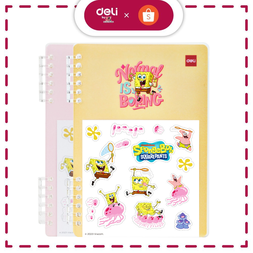 Deli Loose-Leaf Notebook A5 EN210 – Buku Catatan A5 50 Lembar Refill Loose Leaf untuk Binder Ring