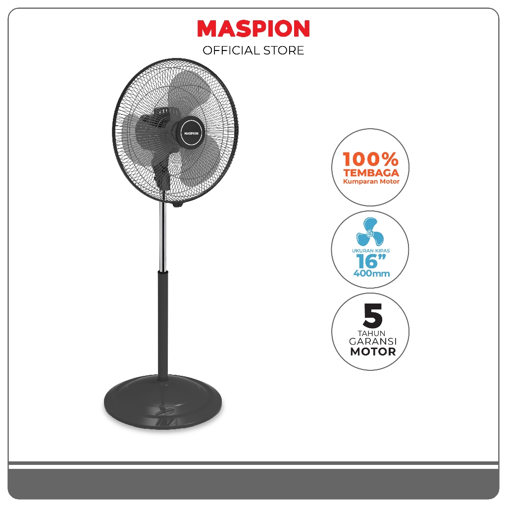 Maspion Kipas Angin Berdiri 16 Inch F-412 S - Indonesia