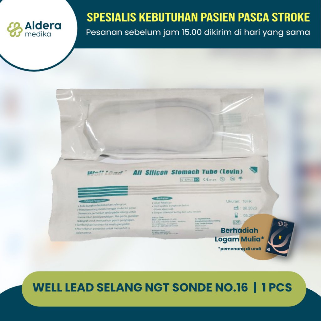 NGT SILICONE WELL LEAD NO.16 STOMACH TUBE SELANG MAKAN SILICONE SELANG NGT