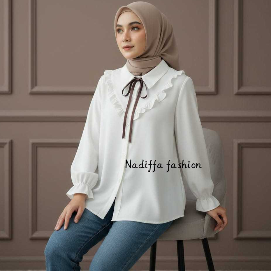 ATASAN PUTIH WANITA TERBARU KEKINIAN