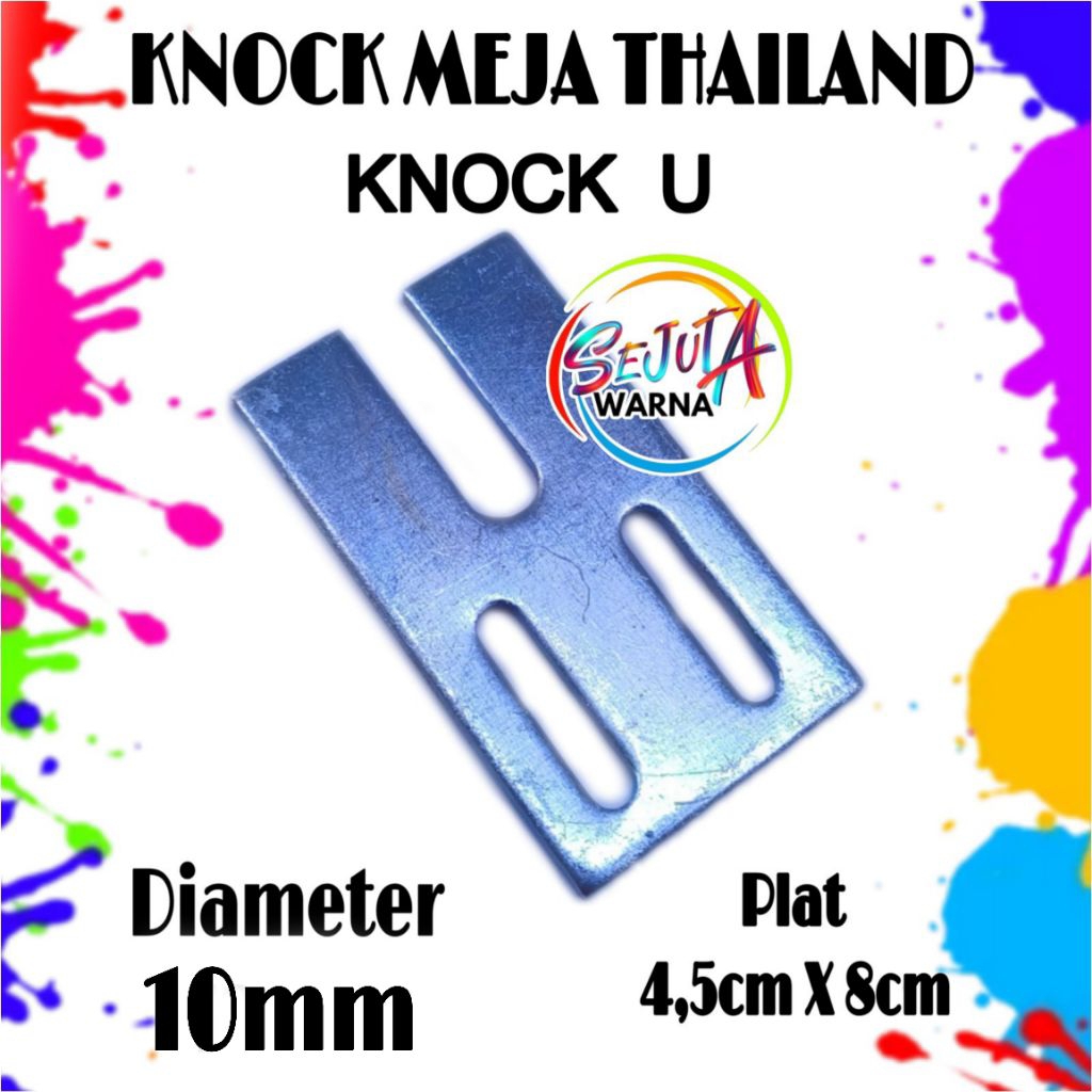 KNOCK THAILAND U 10MM REGISTER MEJA SABLON