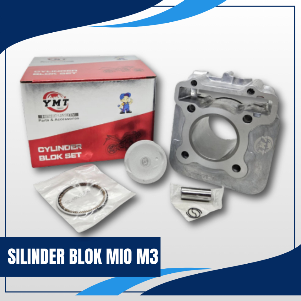 Silinder Blok Mio M3 (2ph) 52.4mm - Silinder Blok Set Piston Komplit Assy