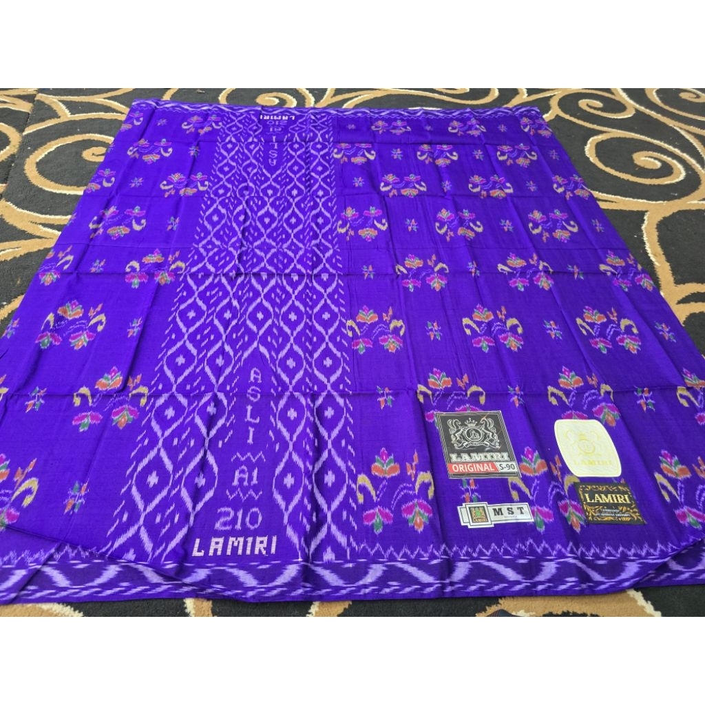 [FULL SUTRA 100%] SARUNG LAMIRI MST S90 MOTIF KEMBANG FULL SUTERA BATSAH BAHAN ORIGINAL ASLI A1 DEWA