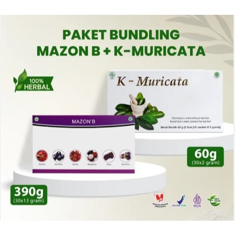 Paket DUO Herbal Premium K-Muricata + Mazon’B