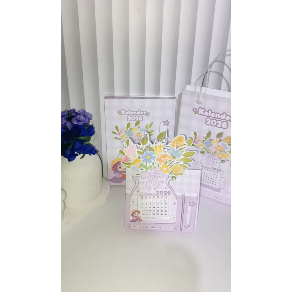 Kalender meja aesthetic/ kalender meja mini/ kalender meja unik/ kalender meja aesthetic