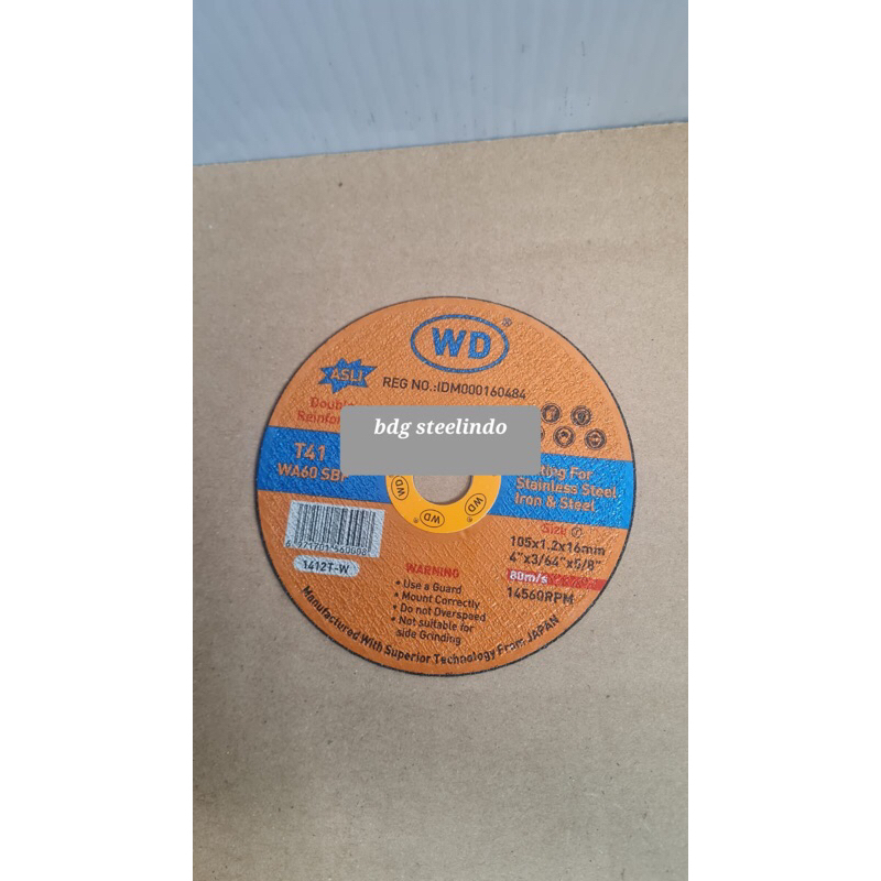 Cutting WD 1 Dus (20 pcs) / batu gerinda potong