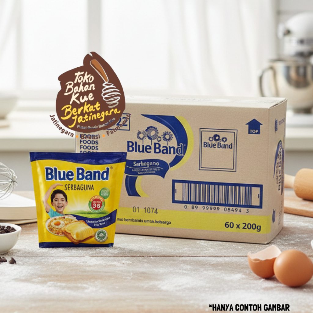 MARGARINE BLUE BAND SACHET 200 GR / BLUE BAND SACHET / BLUE BAND 200 GR / PCS