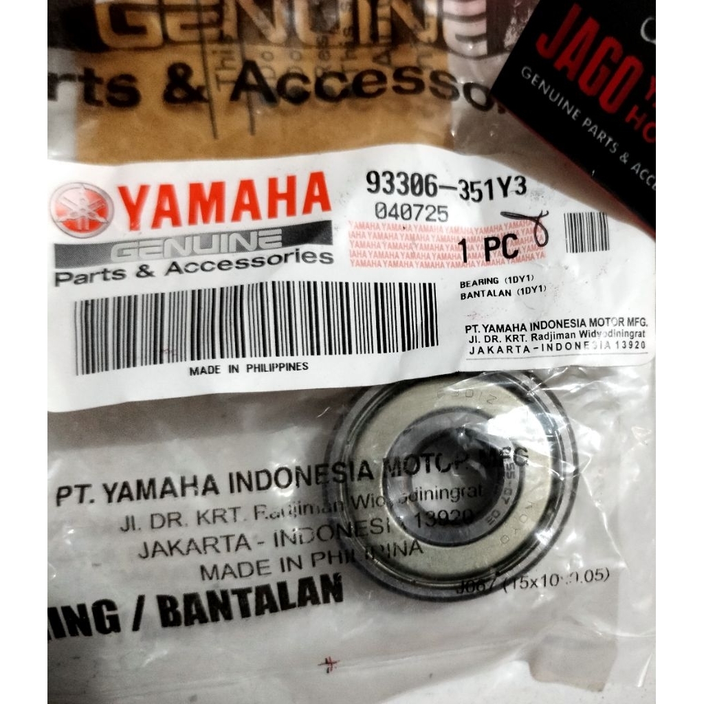 93306-351Y3 BEARING ORISINIL YAMAHA