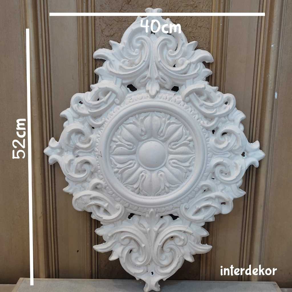Ornamen lampu plafon/Centre panel CP19/Ornamen Dinding/Ornamen Gypsum